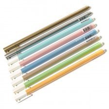Ручка шариковая на масляной основе Alingar "NELI-P", 0,7 мм, синяя, игольчатый наконечник,трехгранный, цветной, пластик. корпус, пластик. стенд 256 шт