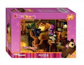 Мозаика "puzzle" 104 "Маша и Медведь" (Анимаккорд)