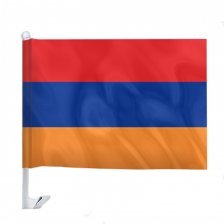 Флаг 30х40см с креплением на машину  Армения