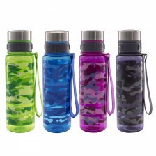 Бутылка для воды Alingar, универсальная, пластик, держатель, 620 мл, ассорти