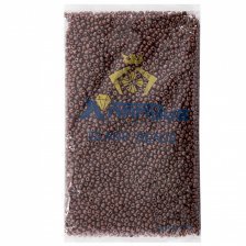 Бисер Alingar размер №6 вес 450 гр. коричневый металик, непрозрачный, пакет