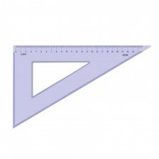 Треугольник 23 см, 30*,  Стамм, пластик, прозрачный, тонированный