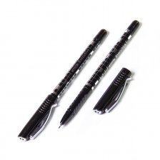 Ручка гелевая, TODAYS "Executive" черная, 1,0 мм., игольчатый наконечник, цветной корпус