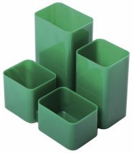 Подставка-органайзер "Юнион", пластик, зеленый