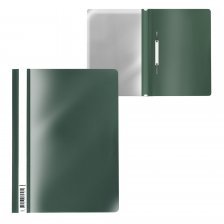 Папка-скоросшиватель пластиковая ErichKrause Fizzy Classic, A4, зеленый, в пакете 20 штук