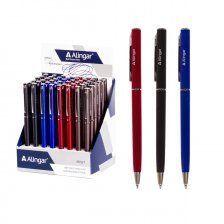 Ручка шариковая Alingar "Гармония", 0,7 мм, синяя, автоматическая, круглый, цветной, пластиковый корпус, картонная упаковка