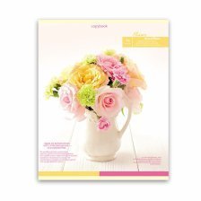 Тетрадь 96 л., А5, клетка, Проф-Пресс "Весенние цветы в вазе", обложка мелованный картон