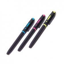 Ручка гелевая, Alingar, "Galaxy" черная, 0,6 мм., пулевидный наконечник, тонированный пластиковый корпус