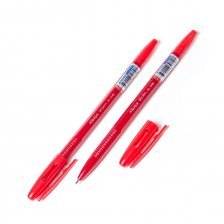 Ручка шариковая Alingar на масляной основе "Vectro", 1 мм, красная, пулевидный наконечник, грип, шестигранный, красный, пластиковый корпус
