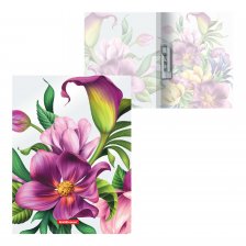Папка с боковым зажимом ErichKrause "Tropical Flowers" А4, 231х310х17 мм, 550 мкм, пластик