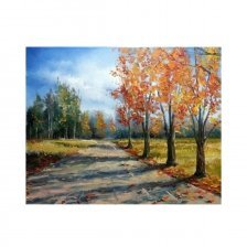 Картина по номерам Alingar, 40х50 см, 22 цвета,с акриловыми красками, холст на подрамнике, "Осень золотая"
