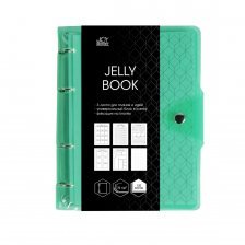 Тетрадь 120л., А5, клетка, Канц-Эксмо "Jelly Book. Colorful 1", кольца, пластик, кнопка, сменный блок
