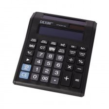 Калькулятор Alingar 12 разрядов,  155*210*25 мм, черный, "CT-8122-120", два дисплея