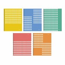 Тетрадь 80л.,А5, клетка,Канц-Эксмо, "Windows", гребень, мелованный картон, глянцевая ламинация,5 дизайнов