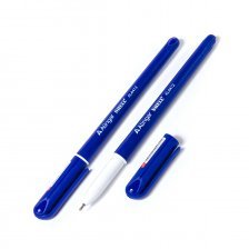 Ручка шариковая Alingar "SHELL", 0,7 мм, синяя, игольчатый наконечник,  круглый, синий, пластиковый корпус, картонная упаковка