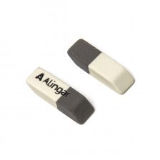 Ластик Alingar, синтетический каучук, прямоугольный/скошенный, бело-серый, 30*10*7 мм, картонная упаковка