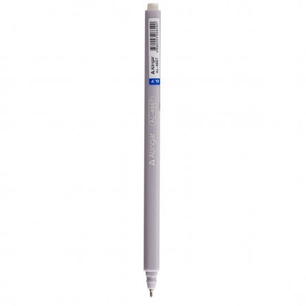 Ручка шариковая на масляной основе Alingar, 0,7 мм, синяя, игольчатый наконечник, круглый, цветной, пластиковый корпус, пластиковый стенд фото 2