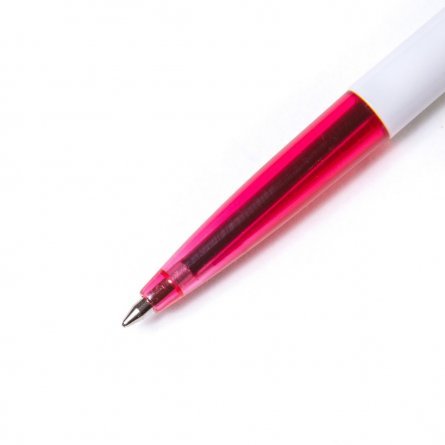 Ручка шариковая Alingar "Point", 0,7 мм, красная, круглый, белый, пластиковый корпус, картонная упаковка фото 3
