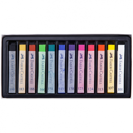 Пастель Faber-Castell "Soft pastels", 12 цветов, картон. упак. фото 2
