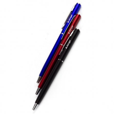 Ручка шариковая Alingar "Гармония", 0,7 мм, синяя, автоматическая, круглый, цветной, пластиковый корпус, картонная упаковка фото 6