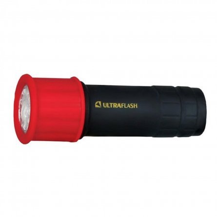 Фонарь "Ultraflash LED 15001-А", цвет красно-черный, светофор, 9 LED, 3хR03 фото 1