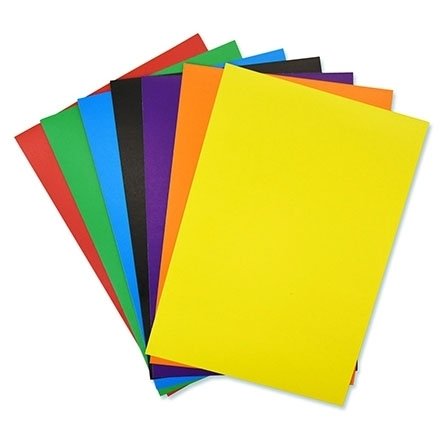 Картон цветной Апплика, А4, 7 листов, 7 цветов, мелованный, картонная папка, "Два черепашонка" фото 2