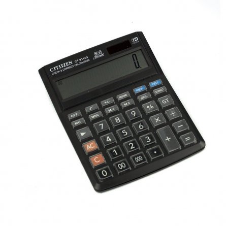 Калькулятор Alingar 14 разрядов, 195*155*9 мм, двойное питание, черный, батарея в комплекте фото 1