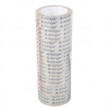 Клейкая лента канцелярская Alingar, 18 мм * 22 м, основа полипропилен, прозрачная, уп. 8 шт. фото 1