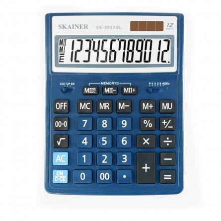 Калькулятор SKAINER синий, "SK-888XBL" фото 1