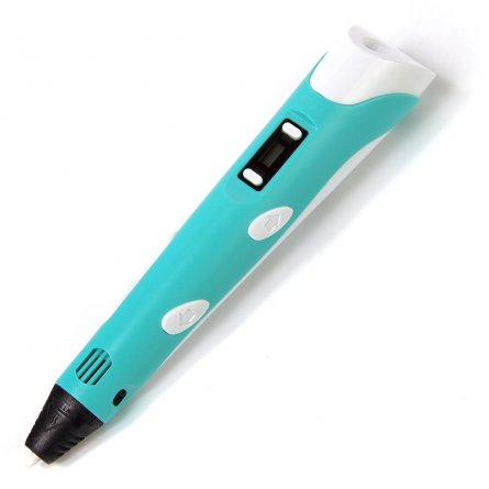 Ручка 3D Zoomi, ZM-052, пластик ABS/PLA - 3 цвета, голубая, подставка пластиковая под ручку, картонная упаковка фото 5