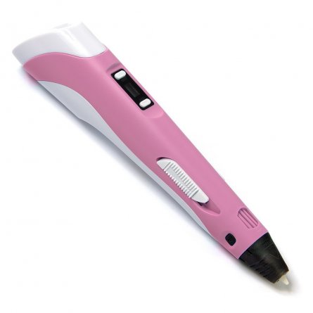 Ручка 3D Zoomi, ZM-052, пластик ABS/PLA - 3 цвета, розовая, подставка пластиковая под ручку, картонная упаковка фото 2