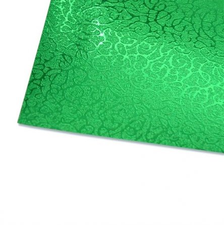 Картон цветной Апплика, А4, металлизированный с тиснением, 5 листов, 5 цветов, картонная папка, "Блестящие тропики" фото 3
