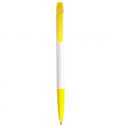 Ручка шариковая Alingar "ARROW", 0,7 мм, синяя, игольчатый наконечник, автоматическая, круглый, белый, пластиковый корпус, картонная упаковка фото 3