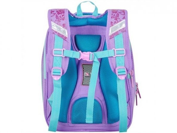 Рюкзак Across, школьный, фиолетовый-бирюзовый, 38x27x16 см фото 3