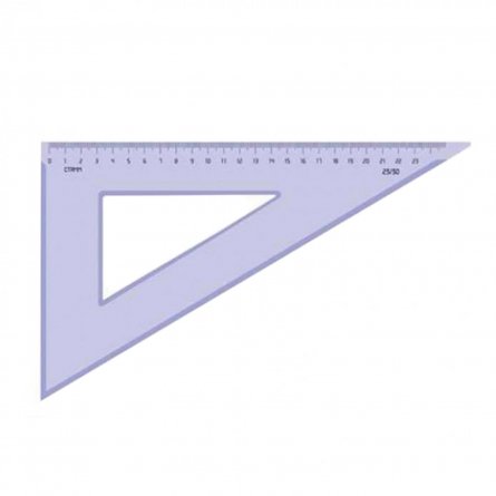 Треугольник 23 см, 30*,  Стамм, пластик, прозрачный, тонированный фото 1