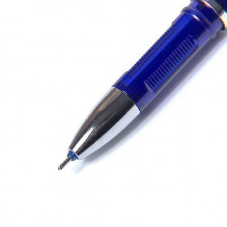 Ручка гелевая пиши-стирай Alingar, 0,7 мм, синяя, игольчатый, наконечник, круглый, тонированный, пластиковый корпус, картонная упаковка фото 3