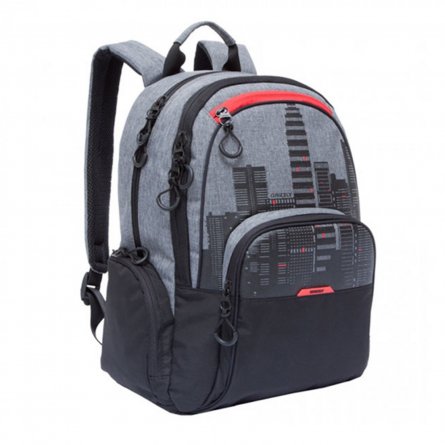 Рюкзак (1 черный - красный) 420*300*220мм фото 1