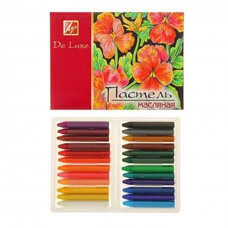 Пастель масляная Луч "Люкс", 24 цветов, картон. упак. фото 1