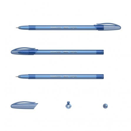 Ручка шариковая Erich Krause"Neo Original", 0,7 мм, синий, матовый полупрозрачный круглый корпус, картонння упаковка фото 2