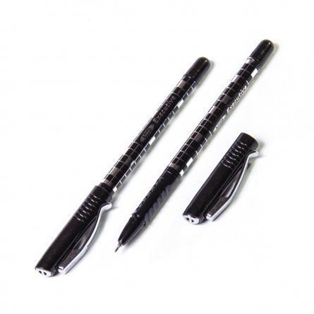 Ручка гелевая, TODAYS "Executive" черная, 1,0 мм., игольчатый наконечник, цветной корпус фото 1