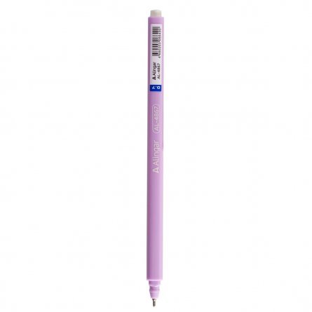 Ручка шариковая на масляной основе Alingar, 0,7 мм, синяя, игольчатый наконечник, круглый, цветной, пластиковый корпус, пластиковый стенд фото 4
