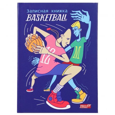 Записная книжка А7, Проф-Пресс, 7БЦ, глянцевая ламинация, 48 л, "Уличный баскетбол-1" фото 1