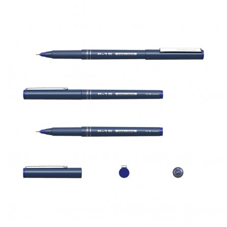 Ручка капиллярная Erich Krause,"F-15", синяя, 0,6 мм, игольчатый наконечник, круглый цветной пластиковый корпус фото 2