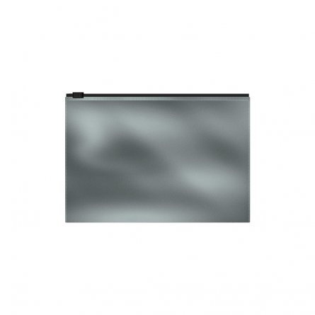 Zip-пакет на молнии ErichKrause, В5, 210х288 мм, непрозрачный, серебрянный, "Glossy Ice Metallic" фото 1