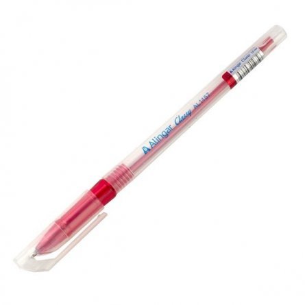 Ручка шариковая на масляной основе Alingar "Classy", 1 мм, красная, игольчатый наконечник, круглый, матовый, пластиковый корпус, картонная упаковка фото 1
