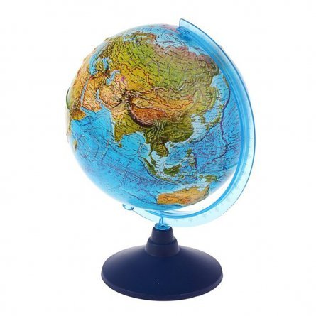 Глобус ландшафтный, Глобен, d=250 мм, рельефный, на круглой подставке фото 1