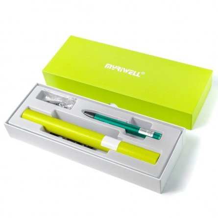 Ручка 3D Myriwell RP300A-U, пластик PCL/ABS/PLA - ассорти, зеленая, картонная упаковка фото 3