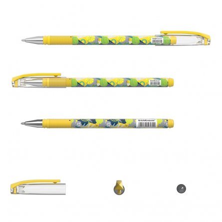 Ручка шариковая Erich Krause,"ColorTouch. Lime", 0,7 мм, синяя, метал.наконечник, грип, круглый пластиковый корпус, в тубусе 24 шт фото 2