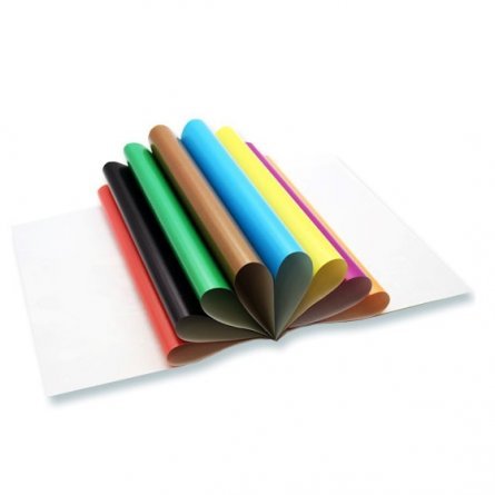 Бумага цветная Апплика, А4, мелованная, двухсторонняя, 8 листов, 8 цветов, на скрепке, "Трио" фото 2