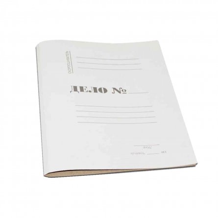 Папка-скоросшиватель картон немелованый, 300г/м2, белый фото 1